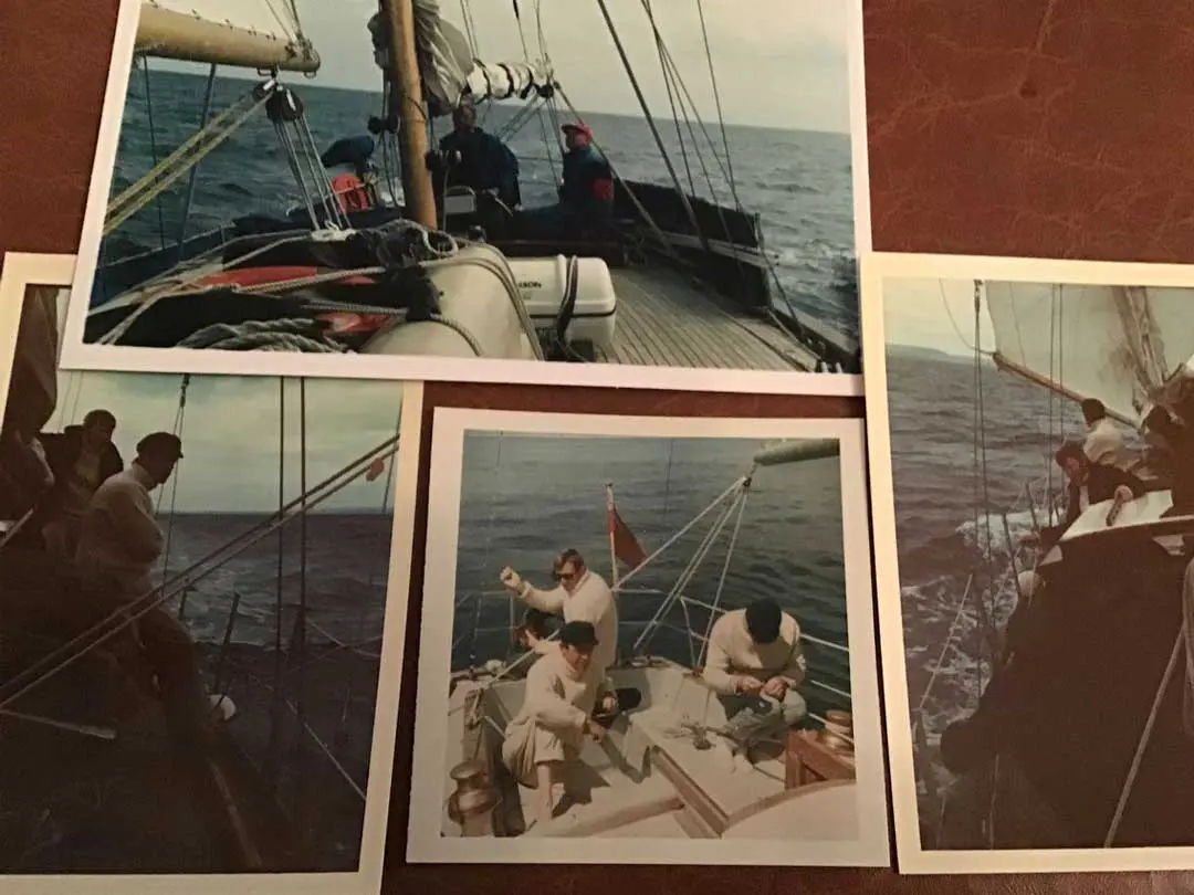 Various old photos of family sailing Various old photos of family sailing